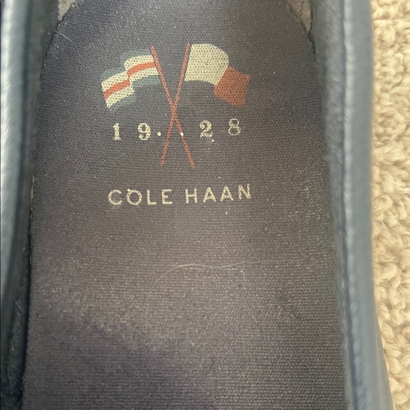 Cole Haan Men\'s Dark Blue Slip-On Loafers